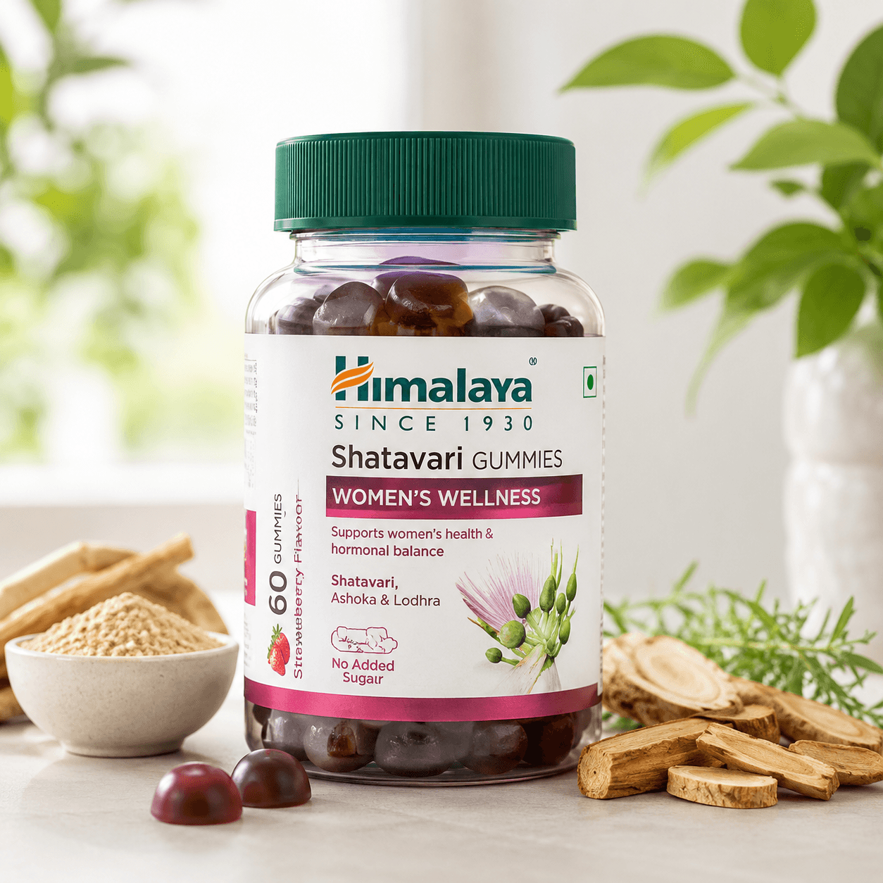 Himalaya Healthy Hair Gummies with Biotin & Zinc for Stronger Hair Growth Support