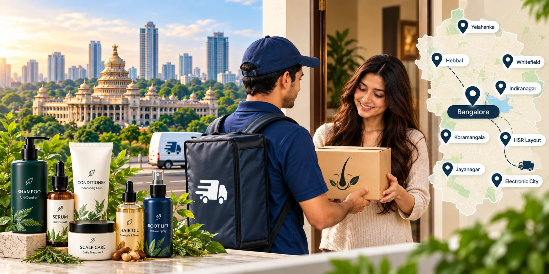 Pin-code delivery visual