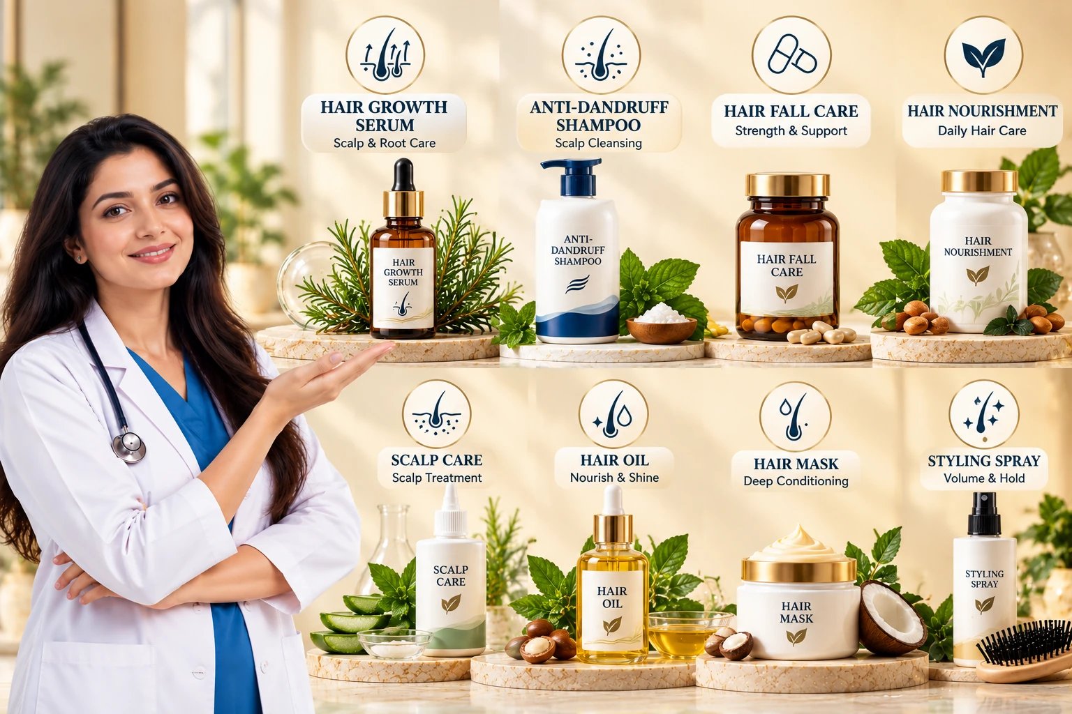 Dermatologist-guided product categories