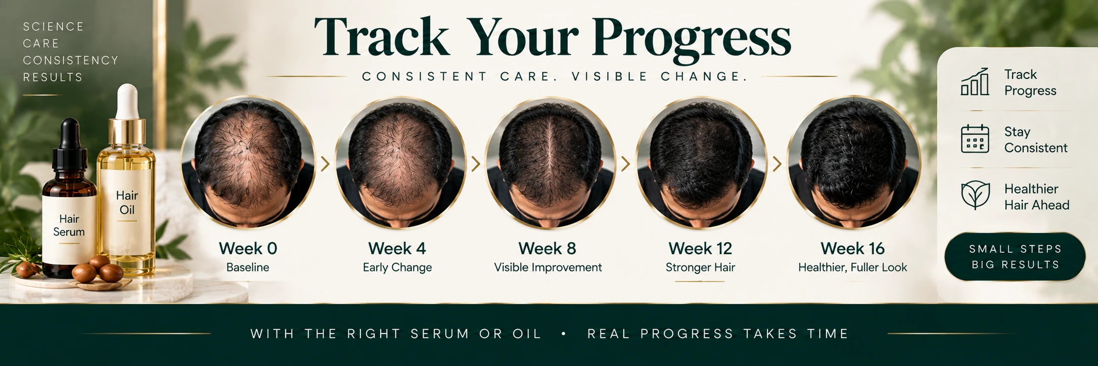 Hair Care Routine Builder creating a personalised hair routine with product recommendations, daily care steps and progress tracking.