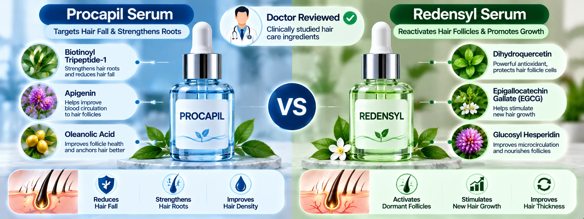 Doctor-reviewed comparison — trust visual