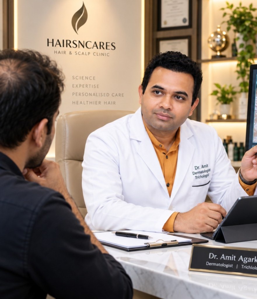 Dr. Amit S. Agarkar during a clinical consultation
