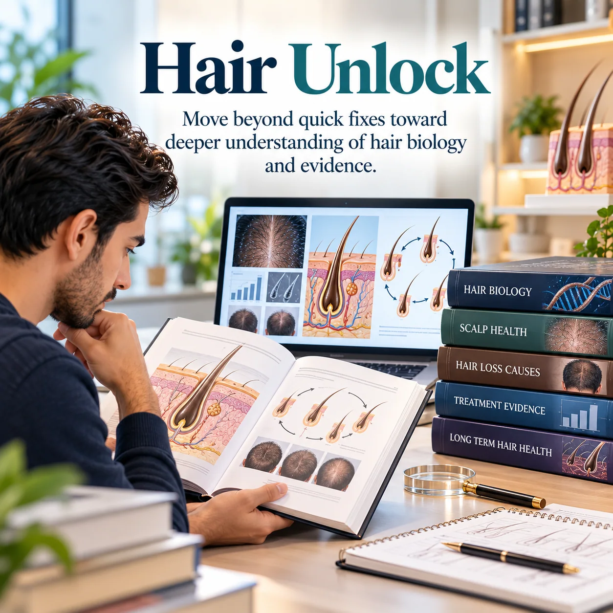 Hair Unlock hair-education and hair-biology platform