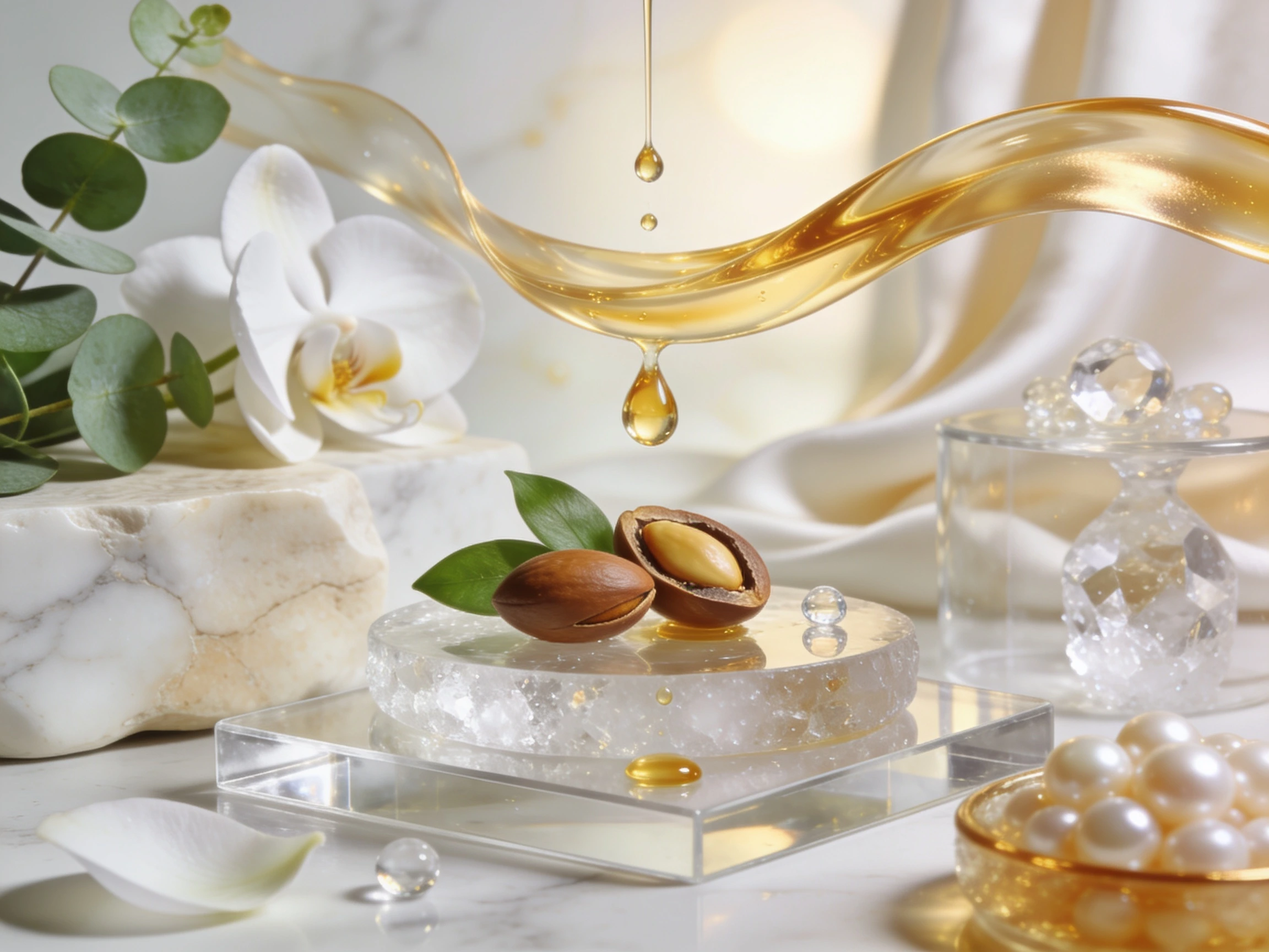 Argan oil conditioner formula combinations with panthenol ceramides keratin shea butter silicone and hydration support