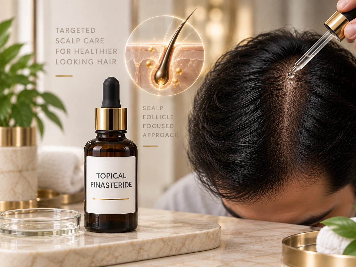 Topical finasteride scalp treatment guide for doctor-selected DHT-related hair loss