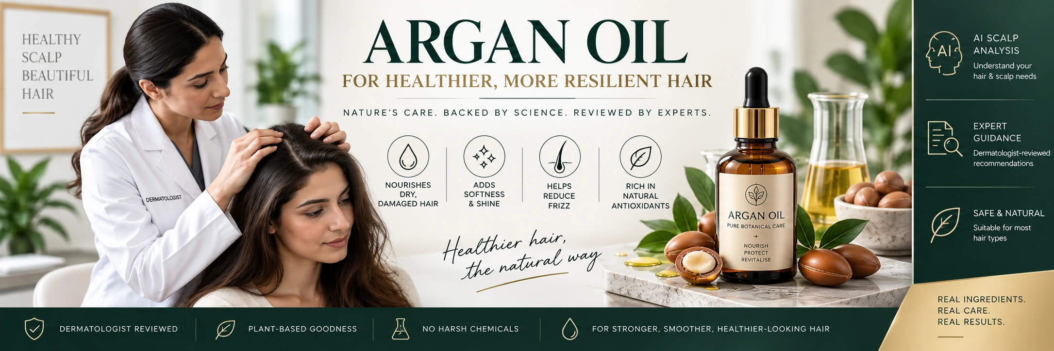 Argan Oil for Hair — Dermatologist-Reviewed Ingredient Guide Dermatologist-reviewed argan oil guide and AI screening