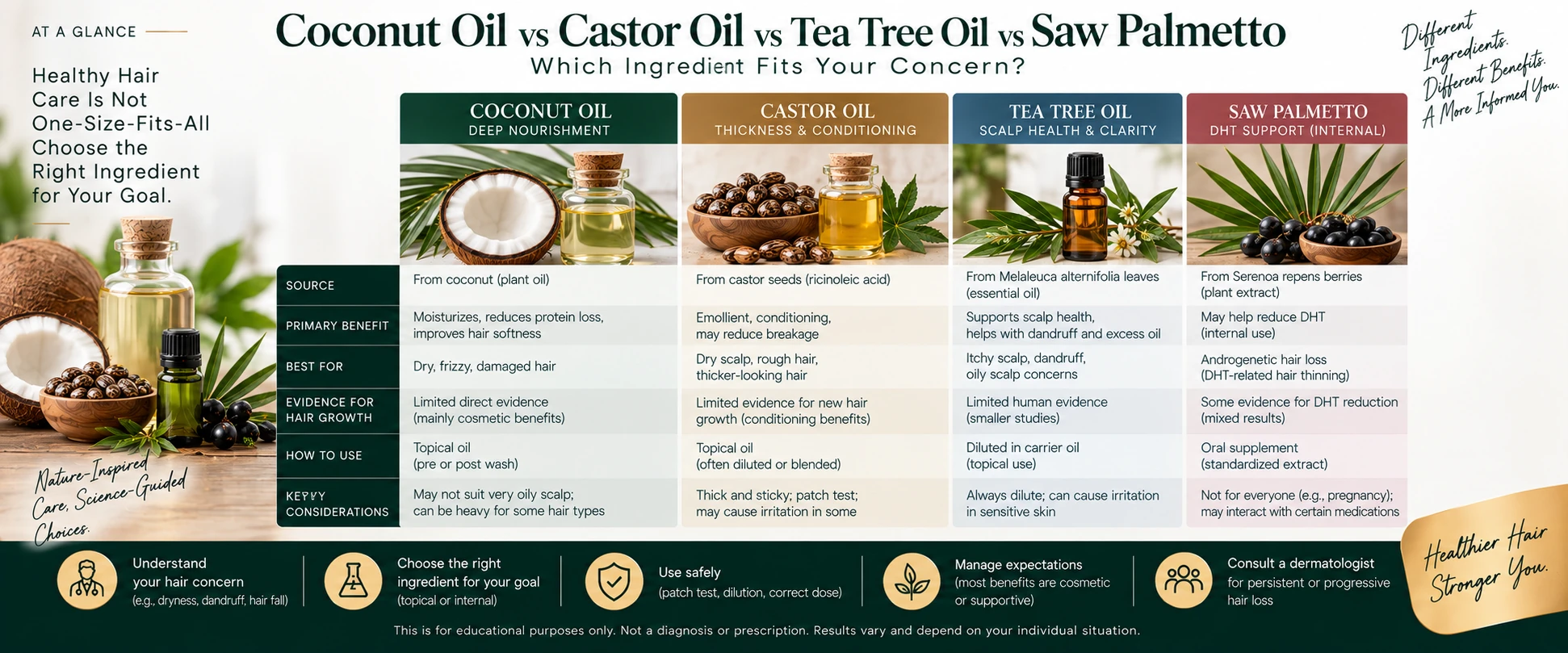 Castor Oil compared with related options