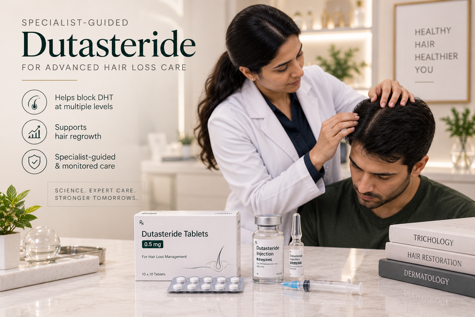 Dermatologist-Reviewed Dutasteride Guide & AI Hair Screening Dermatologist-reviewed Dutasteride hair loss guide with scalp assessment and AI screening