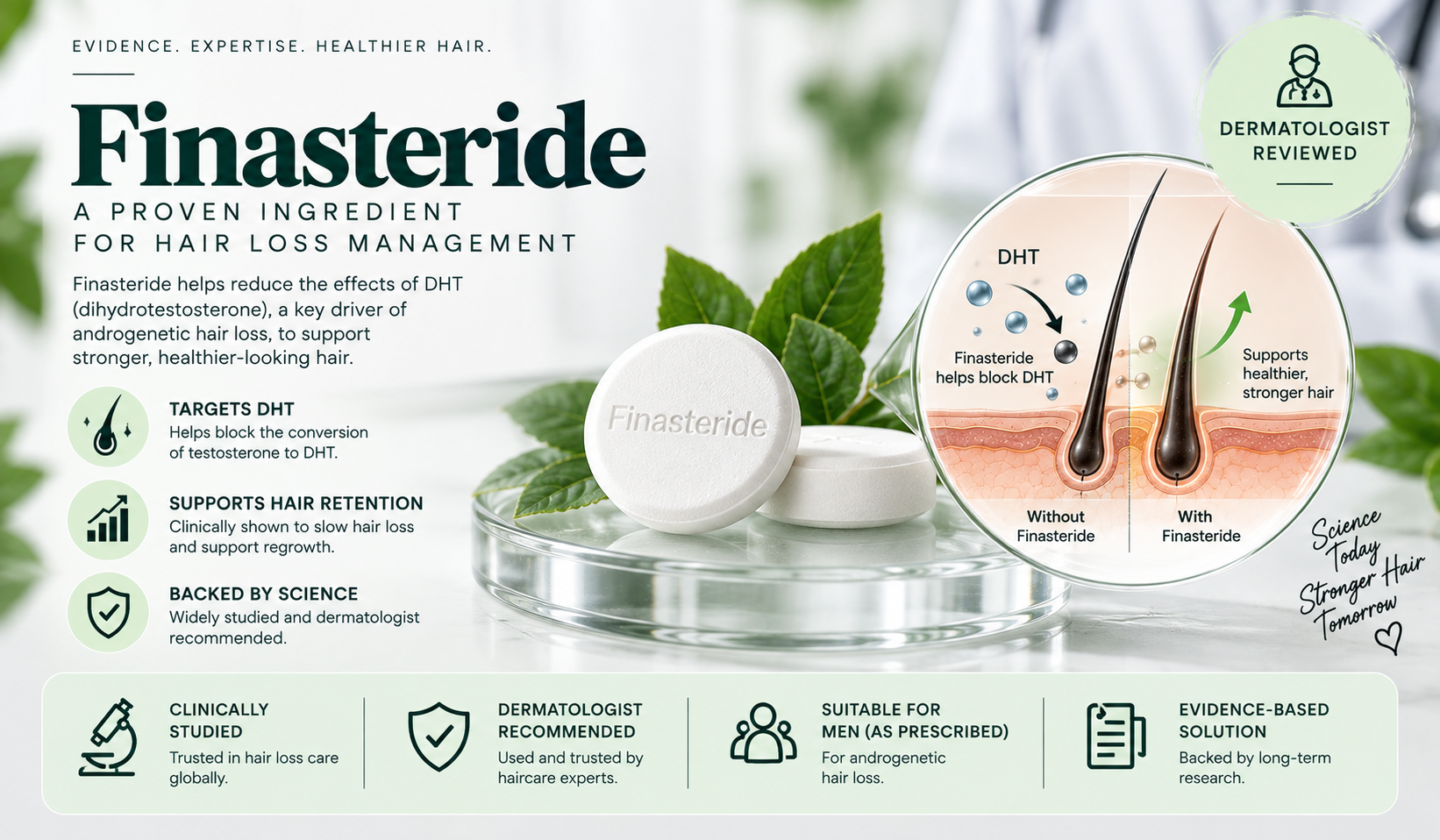Finasteride Ingredient Overview for Haircare Finasteride ingredient overview for hair loss management, dermatologist-reviewed.