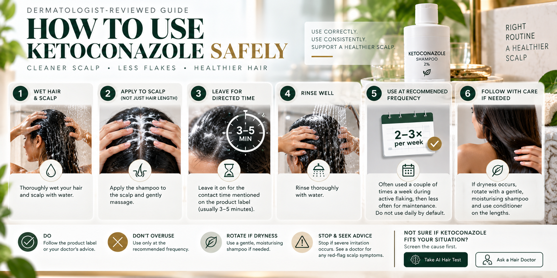 How to use Ketoconazole safely, step by step