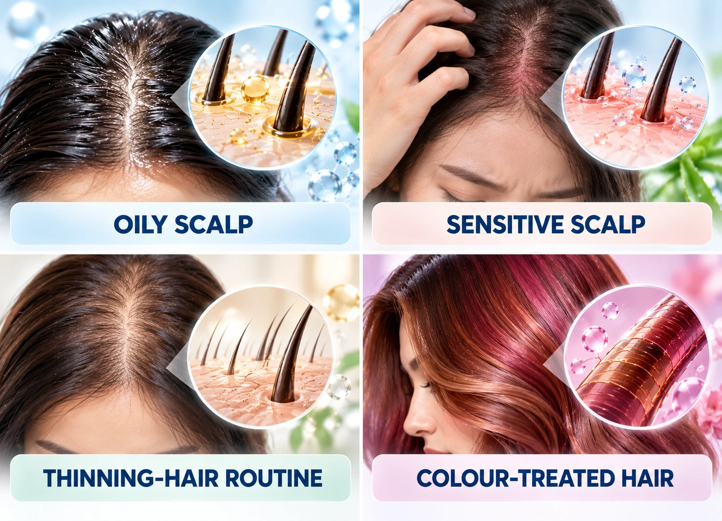 What Is Niacinamide for Hair & Scalp? Niacinamide serum ingredient close-up with molecular visual for hair and scalp care