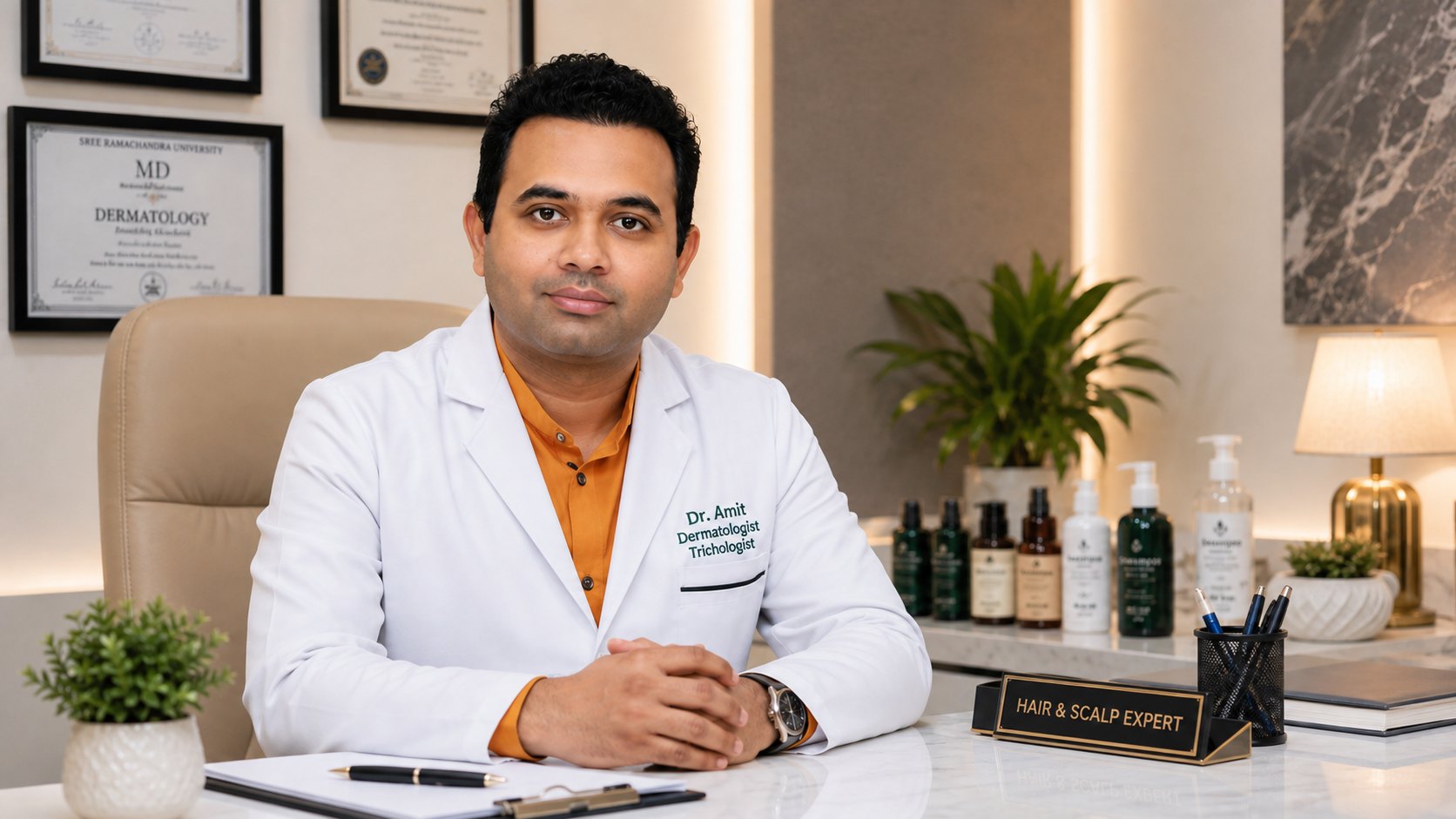 Dr Amit Agarkar MD Dermatology medical reviewer for HairsnCares hair loss and scalp health education