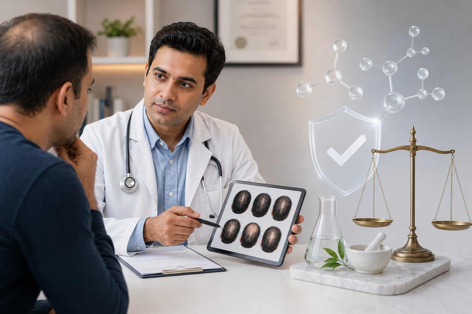 Dutasteride evidence and specialist suitability assessment for hair loss