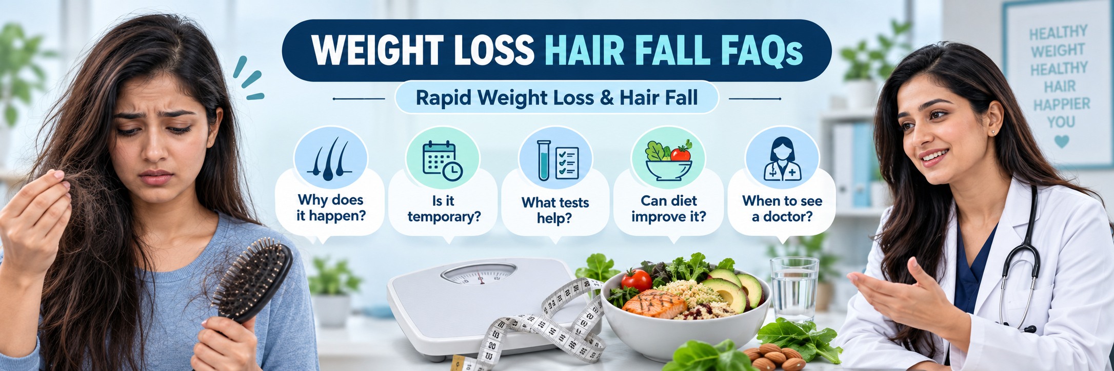 Frequently asked questions about rapid weight loss hair fall treatment in India