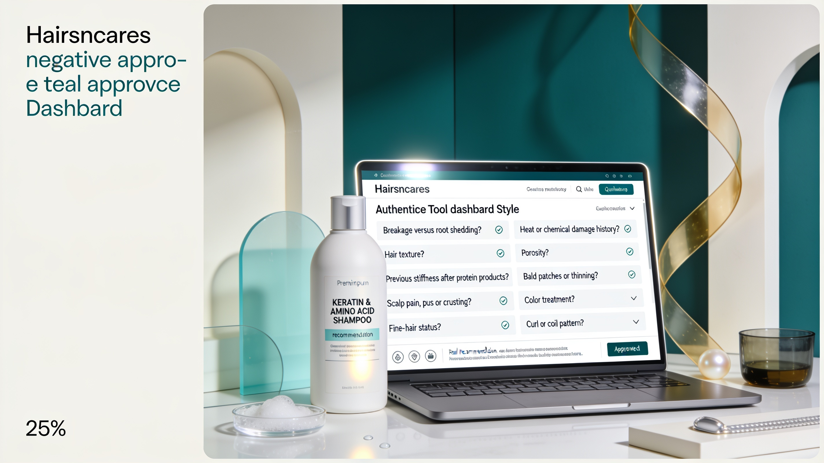 AI Hair Test for Keratin Amino Acid Shampoo Suitability | Hairsncares AI Hair Test dashboard assessing keratin shampoo and protein-overload suitability