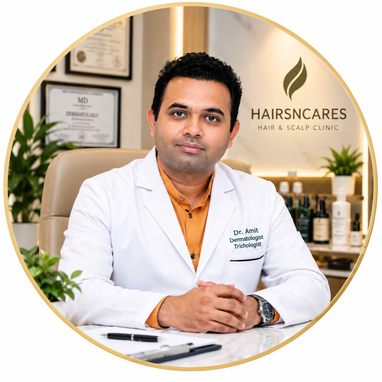 Dr. Amit Agarkar reviewing the niacinamide shampoo scalp-care guide