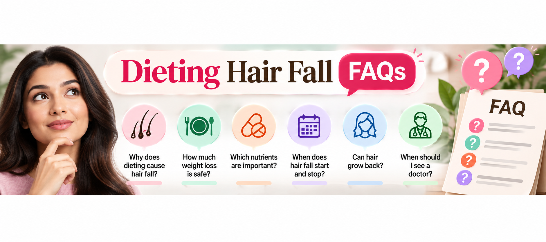 Frequently asked questions about hair fall after dieting