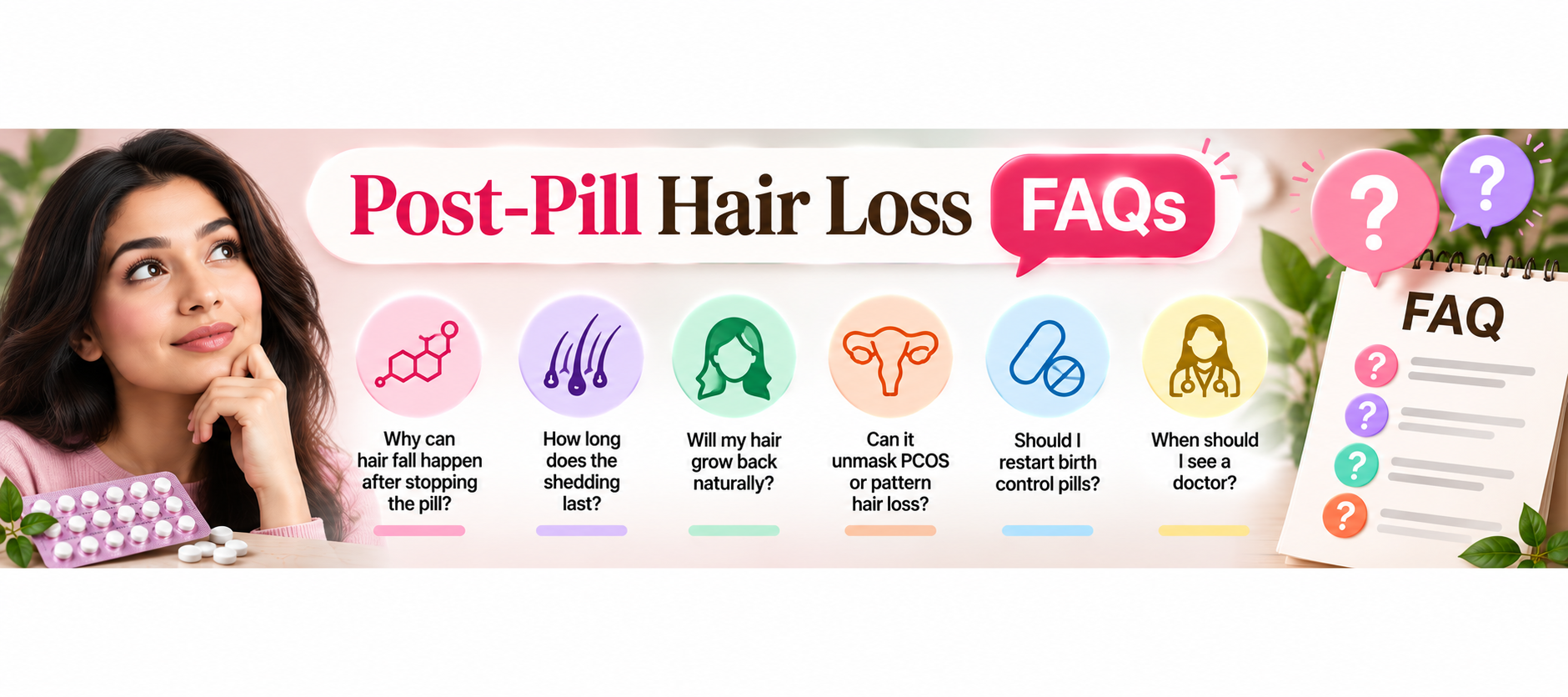 Frequently asked questions about hair fall after stopping birth control